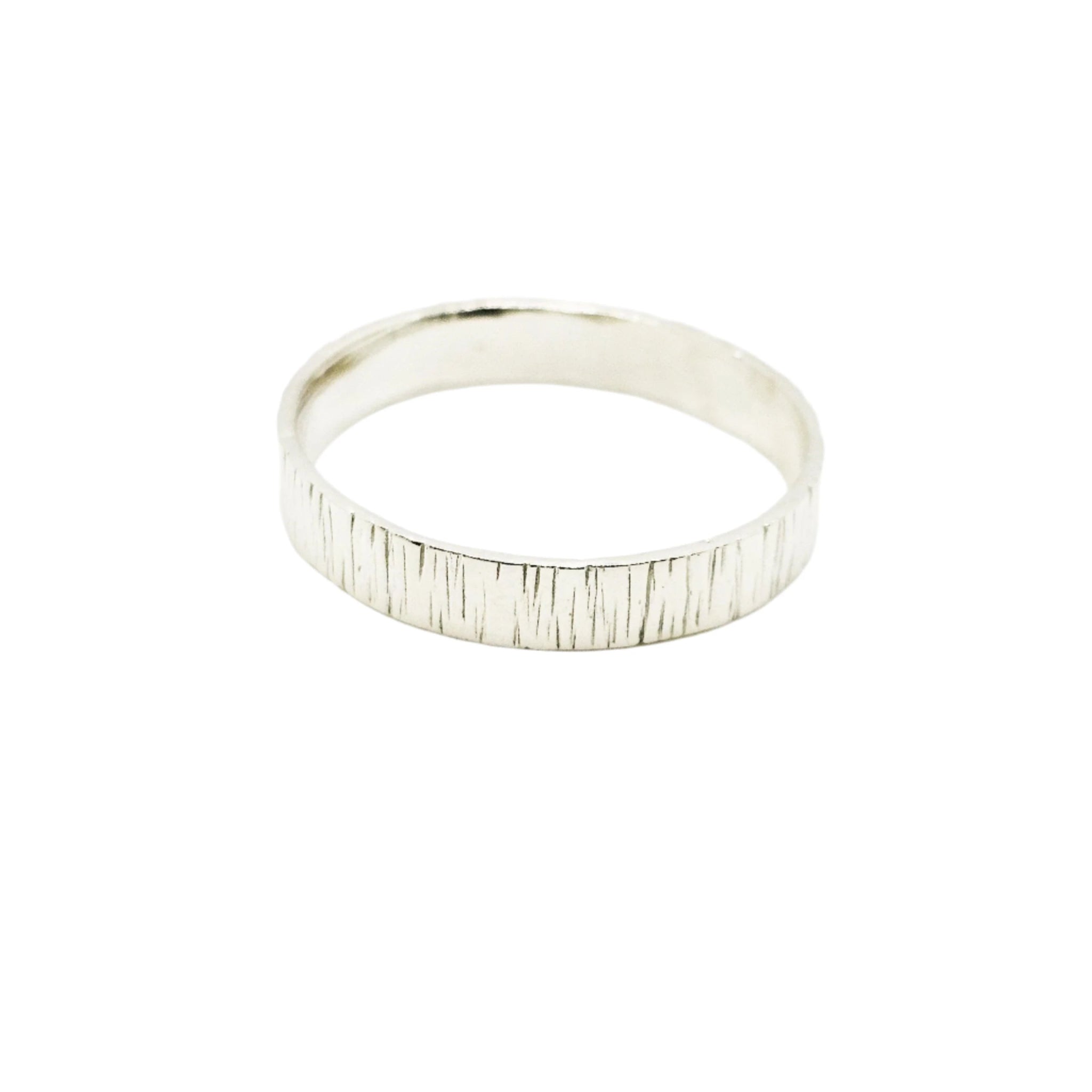 Bold Textured Sterling Silver Ring - Minimalist & Elegant - Golvem