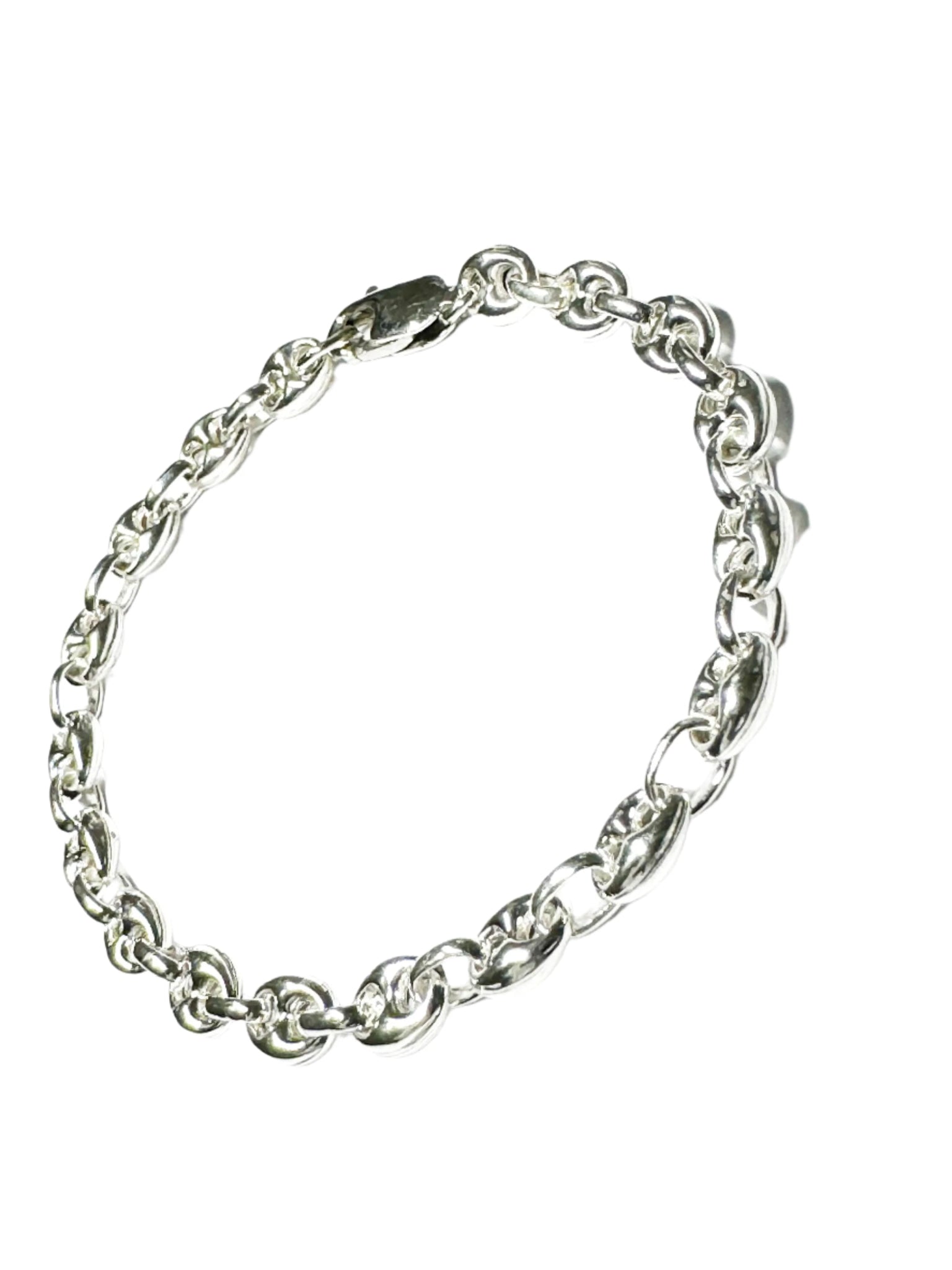 Elegant 925 Sterling Silver Anchor Chain Bracelet - Golvem